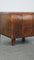 Large Vintage Square Sheepskin Chesterfield Footstool 7