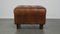 Large Vintage Square Sheepskin Chesterfield Footstool 5