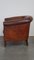 Sheep Leather Club Chair with Loose Seat Cushion, Image 5