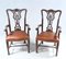 Chippendale Armchairs Walnut, Set of 2, Image 1