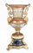 Urnas Campana estilo Imperio francés de cristal con base de pedestal. Juego de 2, Imagen 2