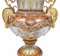 French Empire Style Crystal Glass Campana Urns with Pedestal Base, Set of 2 18