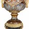 French Empire Style Crystal Glass Campana Urns with Pedestal Base, Set of 2, Image 5