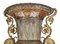 French Empire Style Crystal Glass Campana Urns with Pedestal Base, Set of 2, Image 10