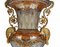 French Empire Style Crystal Glass Campana Urns with Pedestal Base, Set of 2 9