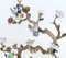 Branches en Bronze avec Oiseaux et Fleurs en Porcelaine, France, Set de 2 17