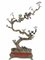 French Bronze Branches with Porcelain Birds and Flowers, Set of 2 12