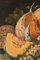 Artista di scuola francese, Natura morta con melone e pesche, Dipinto ad olio su tela, Inizio XX secolo, Con cornice, Immagine 5