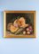 Artista di scuola francese, Natura morta con melone e pesche, Dipinto ad olio su tela, Inizio XX secolo, Con cornice, Immagine 1