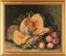 Artista di scuola francese, Natura morta con melone e pesche, Dipinto ad olio su tela, Inizio XX secolo, Con cornice, Immagine 6