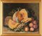 French School Artist, Still Life with Melon & Peaches, Oil Painting on Canvas, Early 20th Century, Framed 6