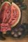 Französischer Schulkünstler, Stillleben mit Wassermelone & Feigen, Ölgemälde auf Leinwand, Ende 19. Jh., gerahmt 4