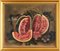French School Artist, Still Life with Watermelon & Figs, Oil Painting on Canvas, Late 19th Century, Framed 6