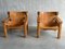 Leather Slung Chairs, 1970s, Set of 2 4