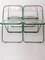 Green Plia Folding Chairs by Giancarlo Piretti Anonima Castelli, Set of 4 8