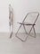 Transparent Plia Folding Chairs by Giancarlo Piretti Anonima Castelli, Set of 4 16