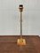 Vintage Table Lamp with Lampshade in Glass and Brass, 1980s 9