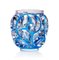 Emaillierte Swirl Vase aus Kristallglas & Blau von Lalique, 1926 5