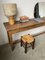 Oak Worktable or Console Table, 1950s 15