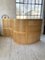 Large Curved Beech Screen, 1980s, Set of 3, Image 26