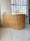 Large Curved Beech Screen, 1980s, Set of 3, Image 3