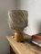 Vintage Wood and Straw Lamp, 1950s 28