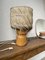 Vintage Wood and Straw Lamp, 1950s, Image 26