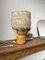 Vintage Wood and Straw Lamp, 1950s, Image 25