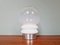 Lámpara de mesa hongo de vidrio, años 60, Imagen 12