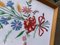 Vintage Hungarian Kalocsa Hand Embroidered Picture 2