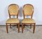 Art Deco Blond Mahogany Chairs, 1940, Set of 2 2