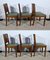 Vintage Art Deco Chairs in Mahogany 1940, Set of 6 2