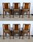 Vintage Art Deco Chairs in Mahogany 1940, Set of 6 4