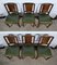 Vintage Art Deco Chairs in Mahogany 1940, Set of 6 5