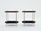 Tables d'Appoint en Bronze et Marqueterie de Bois de Bambou de Maison Baguès, 1940s, Set de 2 5