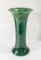 Early 20th Century Japanese Awaji Green Crackle Glazed Gu Form Vase 1