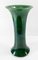 Early 20th Century Japanese Awaji Green Crackle Glazed Gu Form Vase, Image 2