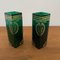 Art Nouveau Green Glass Vases by Josef Riedel, 1900, Set of 2 1