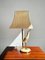Lámpara de mesa florentina de latón y resina, años 70, Imagen 5