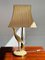 Lámpara de mesa florentina de latón y resina, años 70, Imagen 6