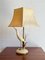 Florentine Table Lamp in Brass and Resin, 1970s, Image 1