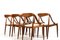 Esszimmerstühle aus Teak von Johannes Andersen für Uldum Møbelfabrik, 1950er, 6er Set 4