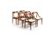 Teak Dining Chairs by Johannes Andersen for Uldum Møbelfabrik, 1950s, Set of 6 1