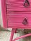 Vintage Pink Rattan Chest of Drawers, 1950s, Image 19