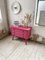Vintage Pink Rattan Chest of Drawers, 1950s 34