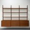 3-Row Teak Wall Unit by Poul Cadovius for Cado, 1960s, Image 1