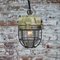 Vintage French Industrial Brown Cast Iron Pendant Lamp by Mapelec Amiens, 1974 4