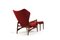 Teak Cloud Master Reclinner Chair & Ottoman by Ib Kofod-Larsen, 1950s, Set of 2 8
