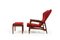 Teak Cloud Master Reclinner Chair & Ottoman by Ib Kofod-Larsen, 1950s, Set of 2 2
