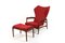 Set of Teak Cloud Master Reclinner Chair & Ottoman by Ib Kofod-Larsen, 1950s 4